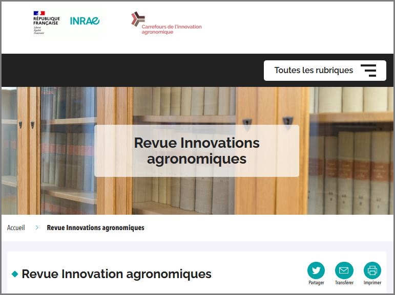 Innnovations agronomiques