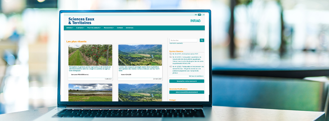 Site internet revue Sciences Eaux & Territoires